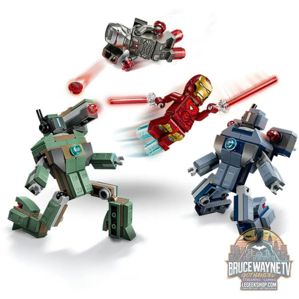 LEGO 76320 Marvel Super Heroes Iron Man & War Machine vs. Hammer-Drohnen, jeu de construction - LEGO - vue 4