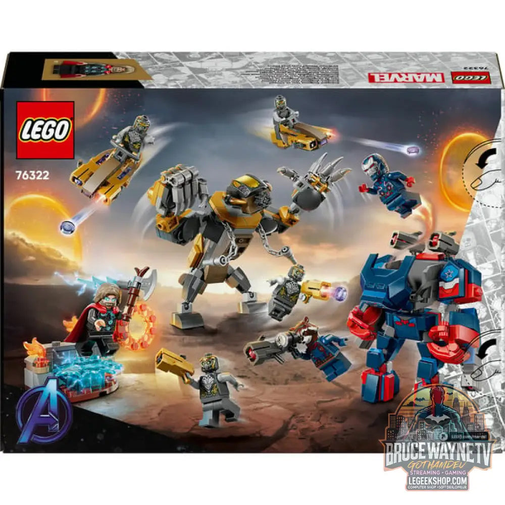 LEGO 76322 Marvel Super Heroes Avengers: Endgame Thor vs. Chitauri, jeu de construction - LEGO - vue 7