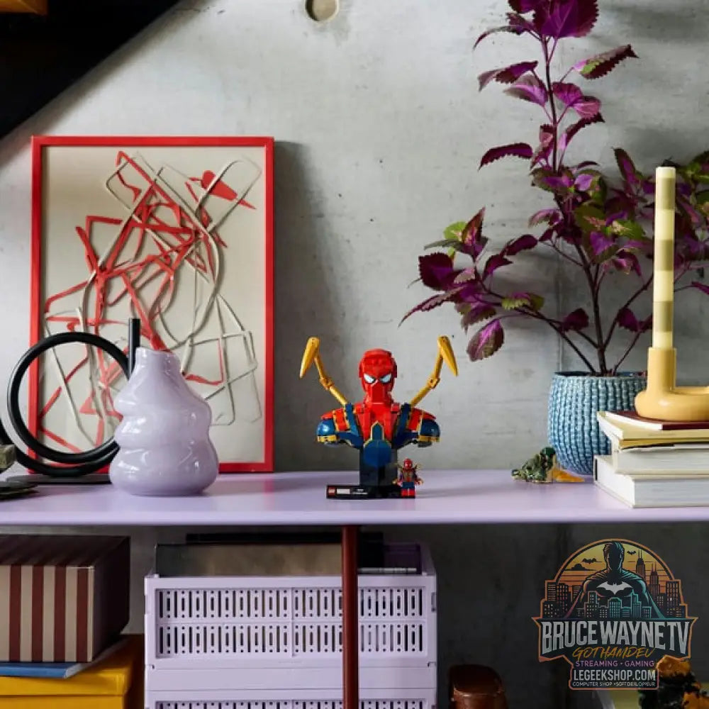 LEGO 76326 Marvel Super Heroes Iron Spider-Man Büste, jeu de construction - LEGO - vue 4