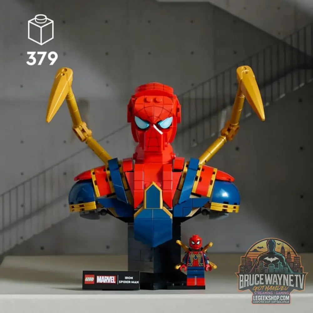 LEGO 76326 Marvel Super Heroes Iron Spider-Man Büste, jeu de construction - LEGO - vue 3
