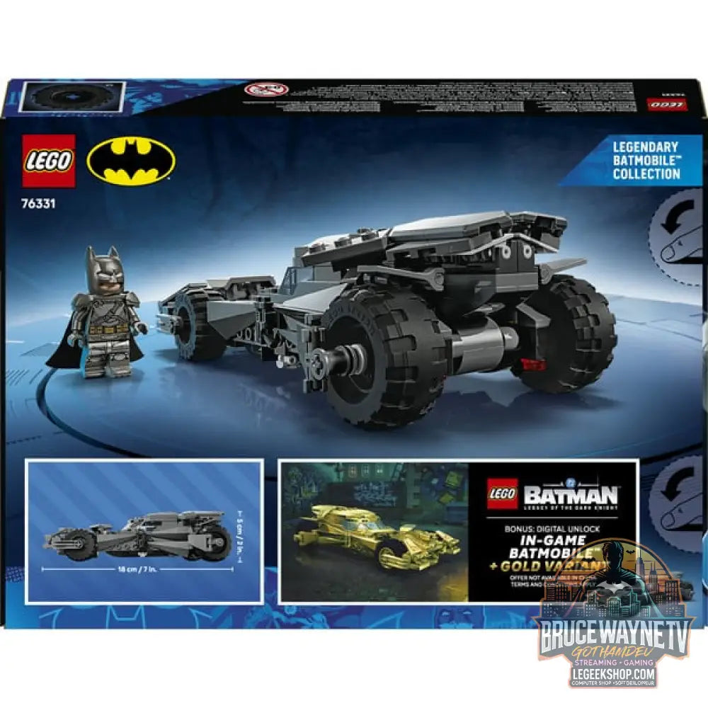LEGO 76331 DC Super Heroes Batman vs. Superman: Batmobil, jeu de construction - LEGO - vue 7