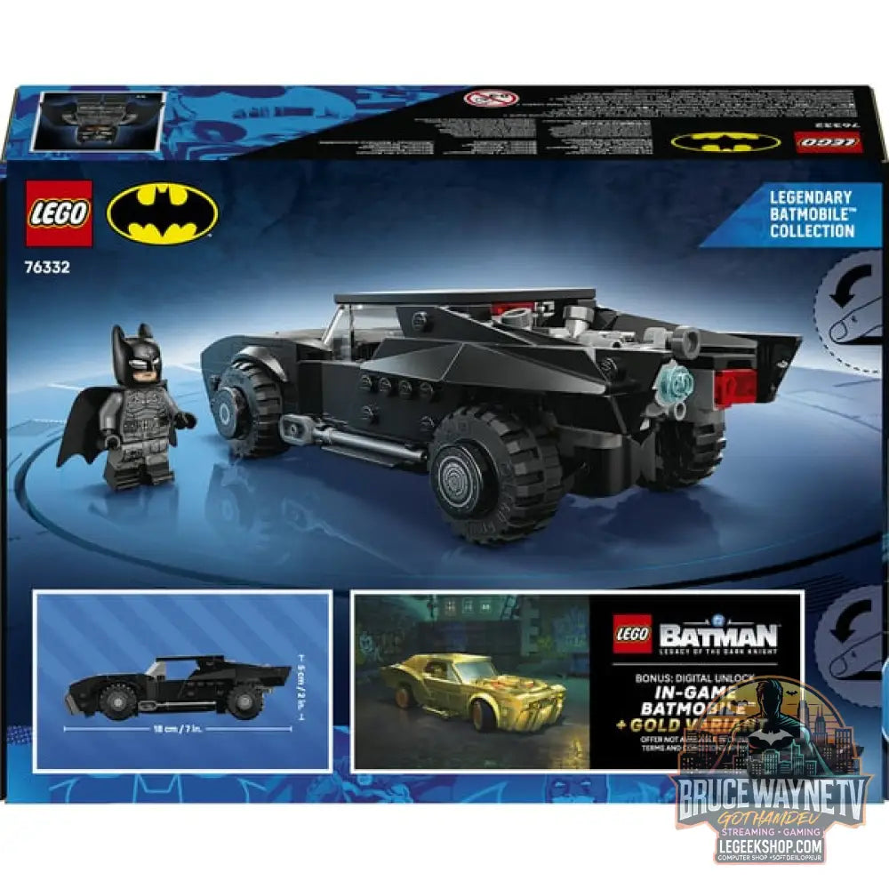 LEGO 76332 DC Super Heroes The Batman: Batmobil, jeu de construction - LEGO - vue 7