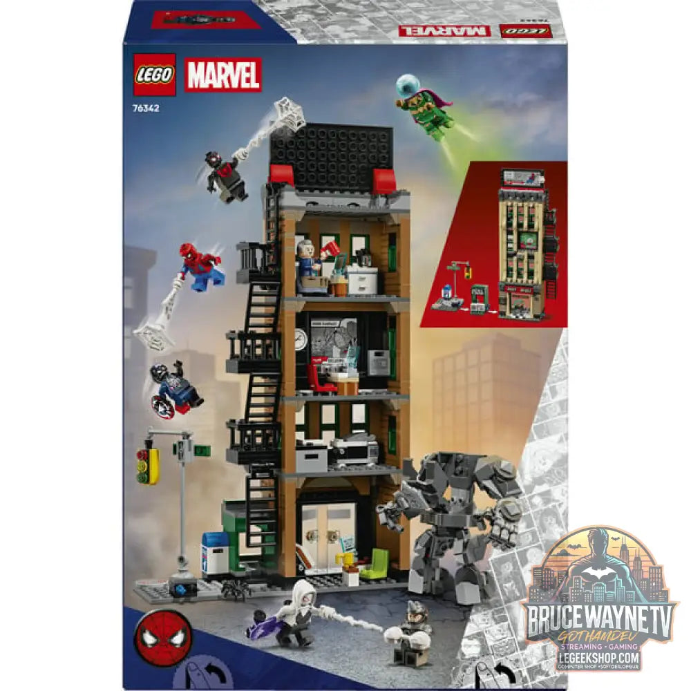 LEGO 76342 Marvel Super Heroes Spider-Man vs. Mysterio: Daily Bugle, jeu de construction - LEGO - vue 7