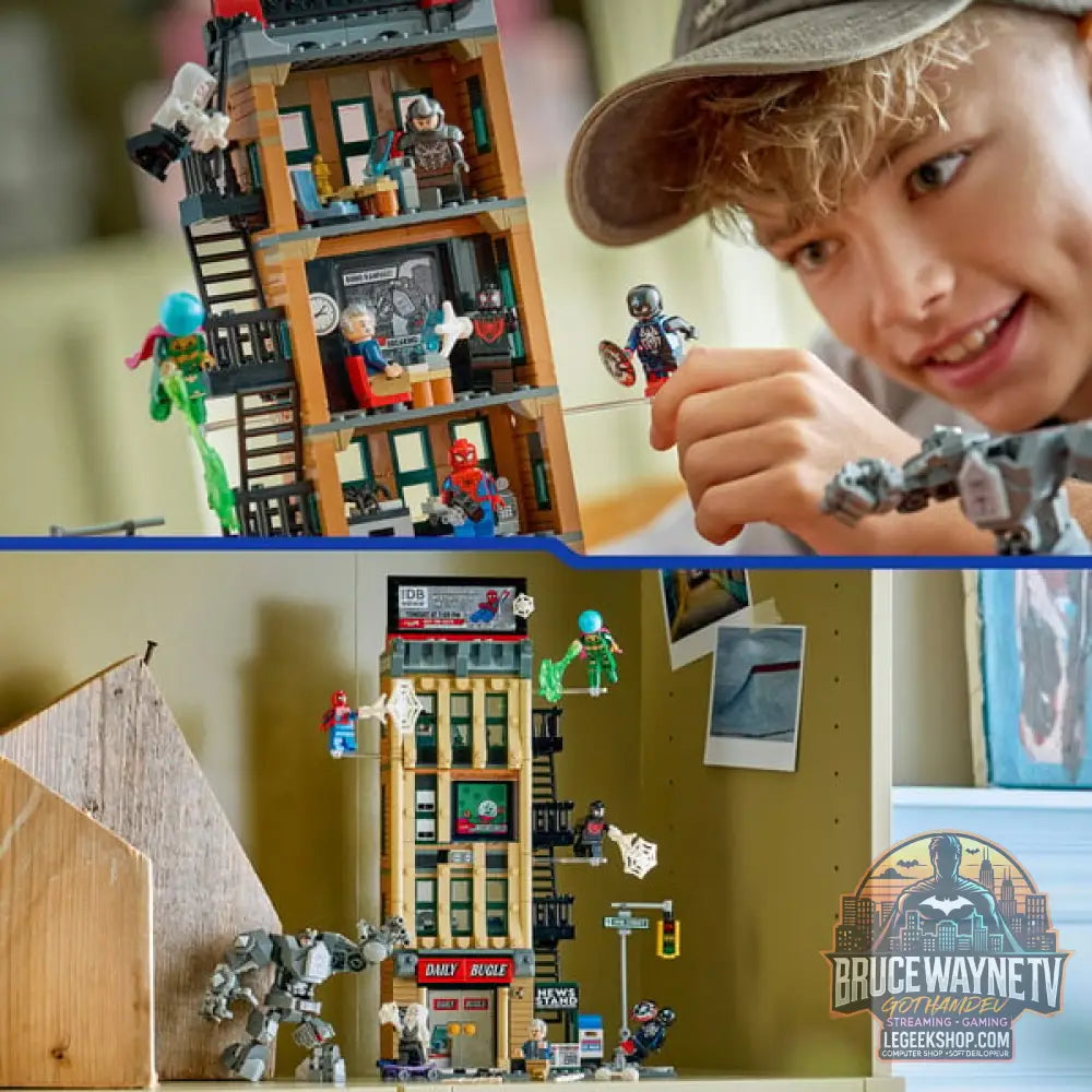 LEGO 76342 Marvel Super Heroes Spider-Man vs. Mysterio: Daily Bugle, jeu de construction - LEGO - vue 6