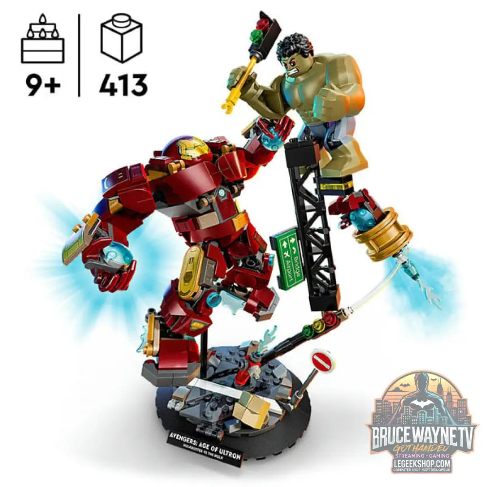 LEGO 76343 Marvel Super Heroes Duell der Giganten: Hulkbuster vs. Hulk, jeu de construction - LEGO - vue 3