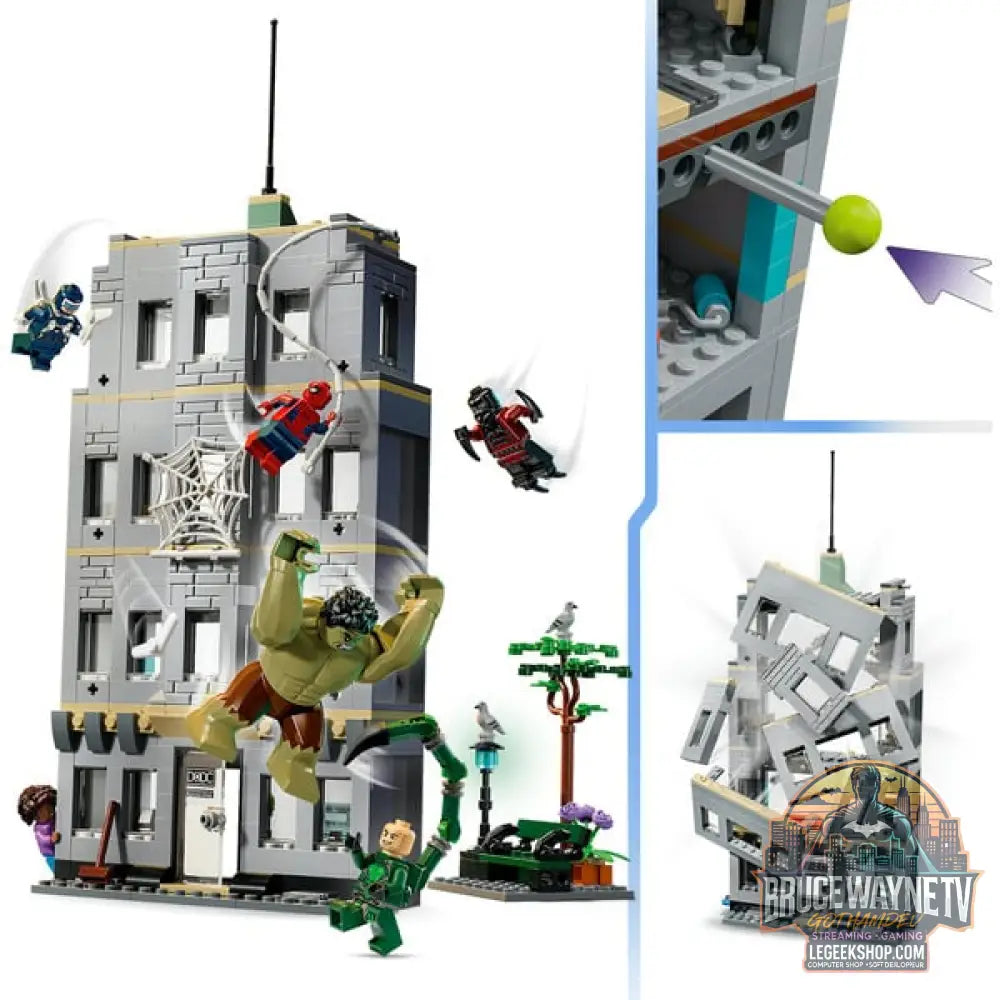 LEGO 76350 Marvel Super Heroes Großer Showdown: Spider-Man vs. Hulk, jeu de construction - LEGO - vue 3