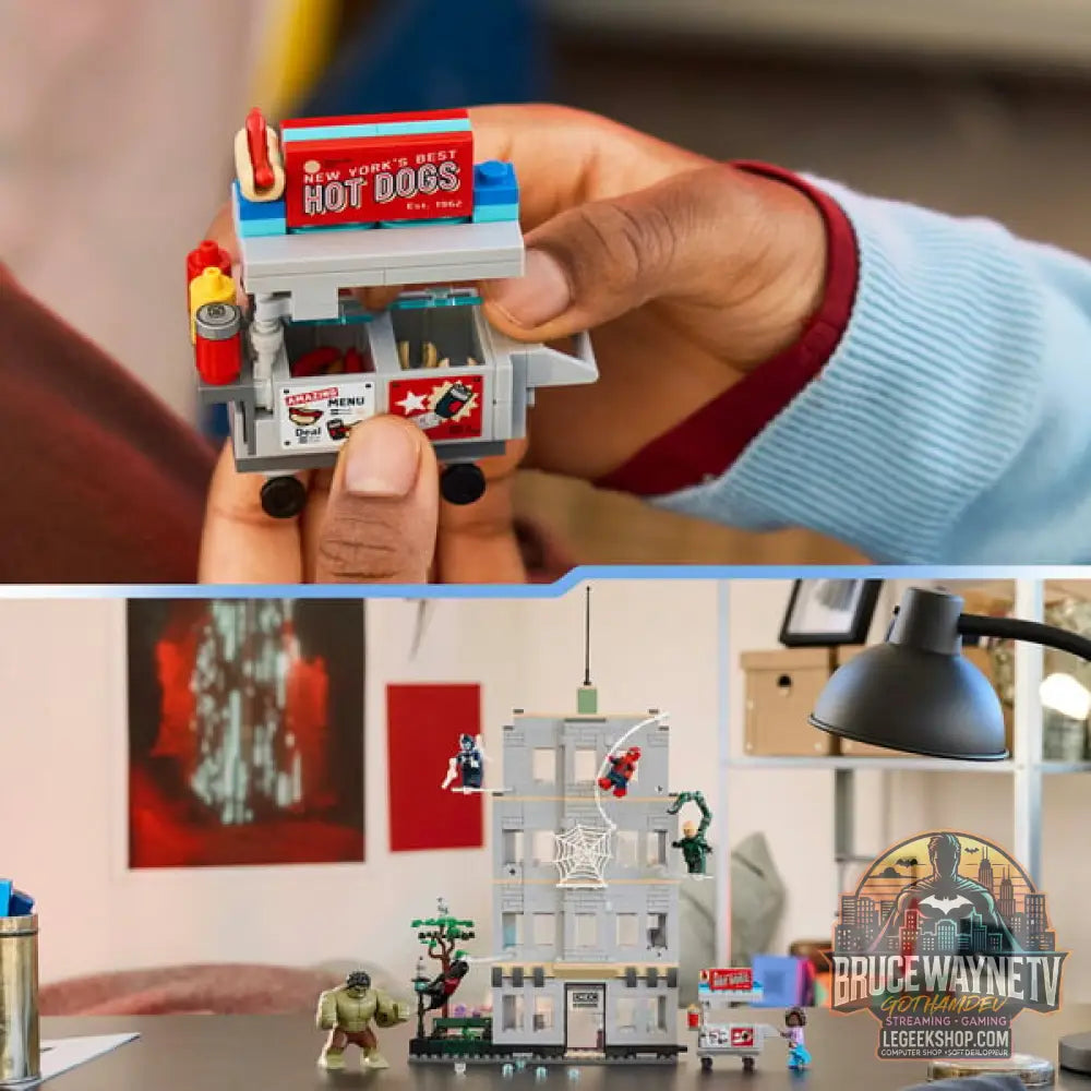 LEGO 76350 Marvel Super Heroes Großer Showdown: Spider-Man vs. Hulk, jeu de construction - LEGO - vue 5