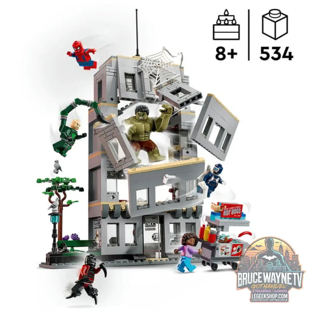 LEGO 76350 Marvel Super Heroes Großer Showdown: Spider-Man vs. Hulk, jeu de construction - LEGO - vue 2