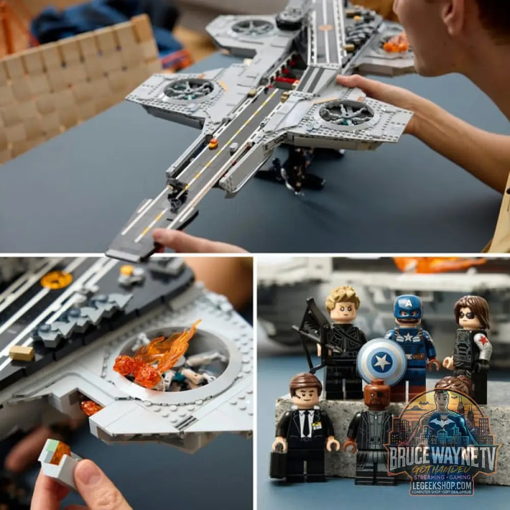 LEGO 76354 Marvel Super Heroes S.H.I.E.L.D.-Helicarrier, jeu de construction - LEGO - vue 4