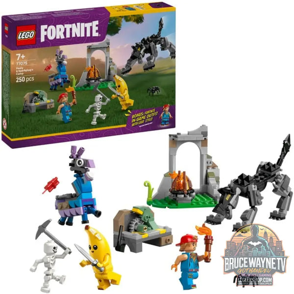 LEGO 77075 Fortnite Das Lager von Schali et der Zündkerzenkünstlerin, jeu de construction - LEGO