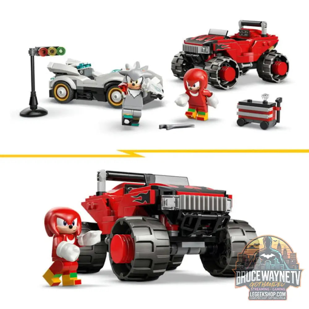LEGO 77118 Sonic the Hedgehog Silvers Auto vs. Knuckles' Monstertruck, jeu de construction - LEGO - vue 4
