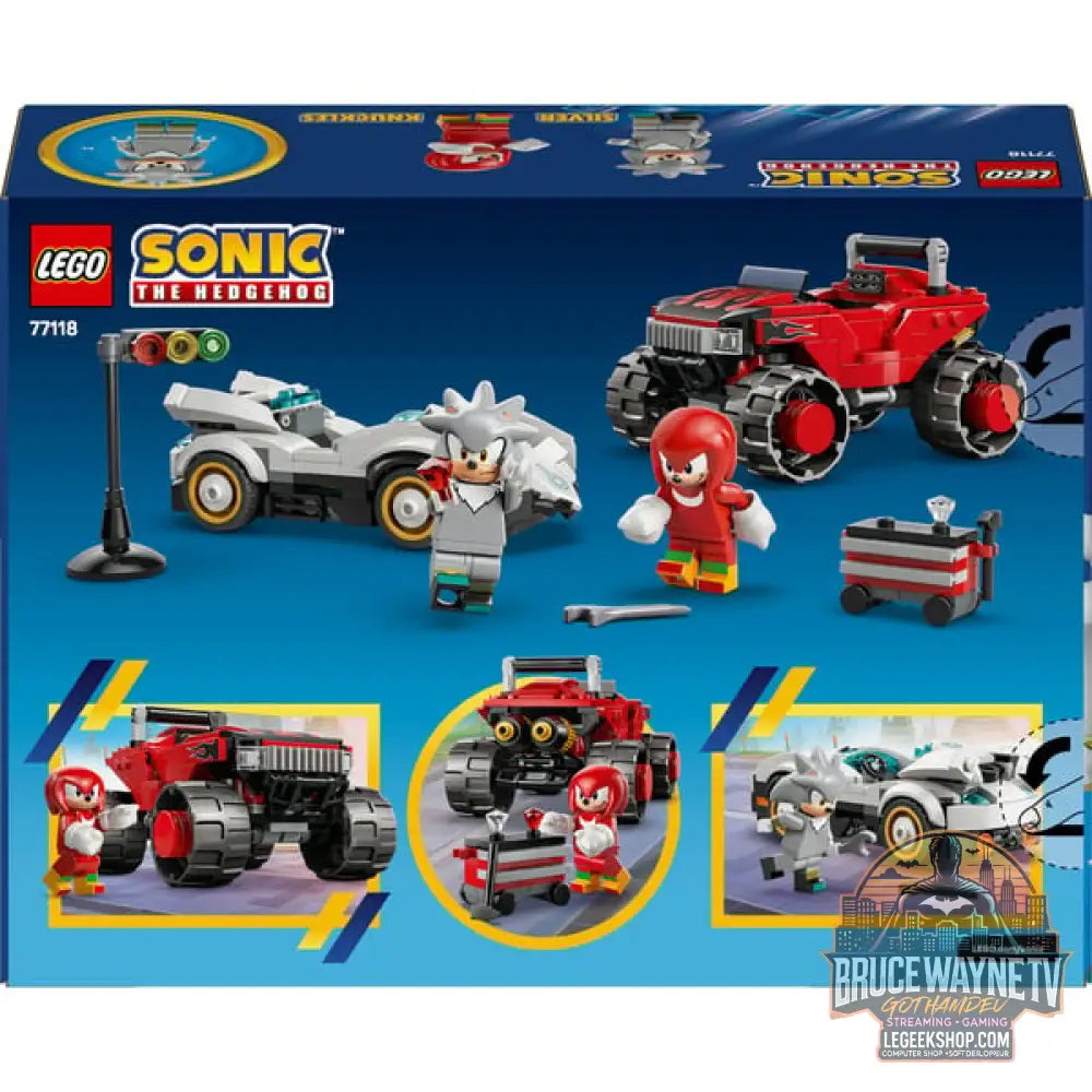 LEGO 77118 Sonic the Hedgehog Silvers Auto vs. Knuckles' Monstertruck, jeu de construction - LEGO - vue 7