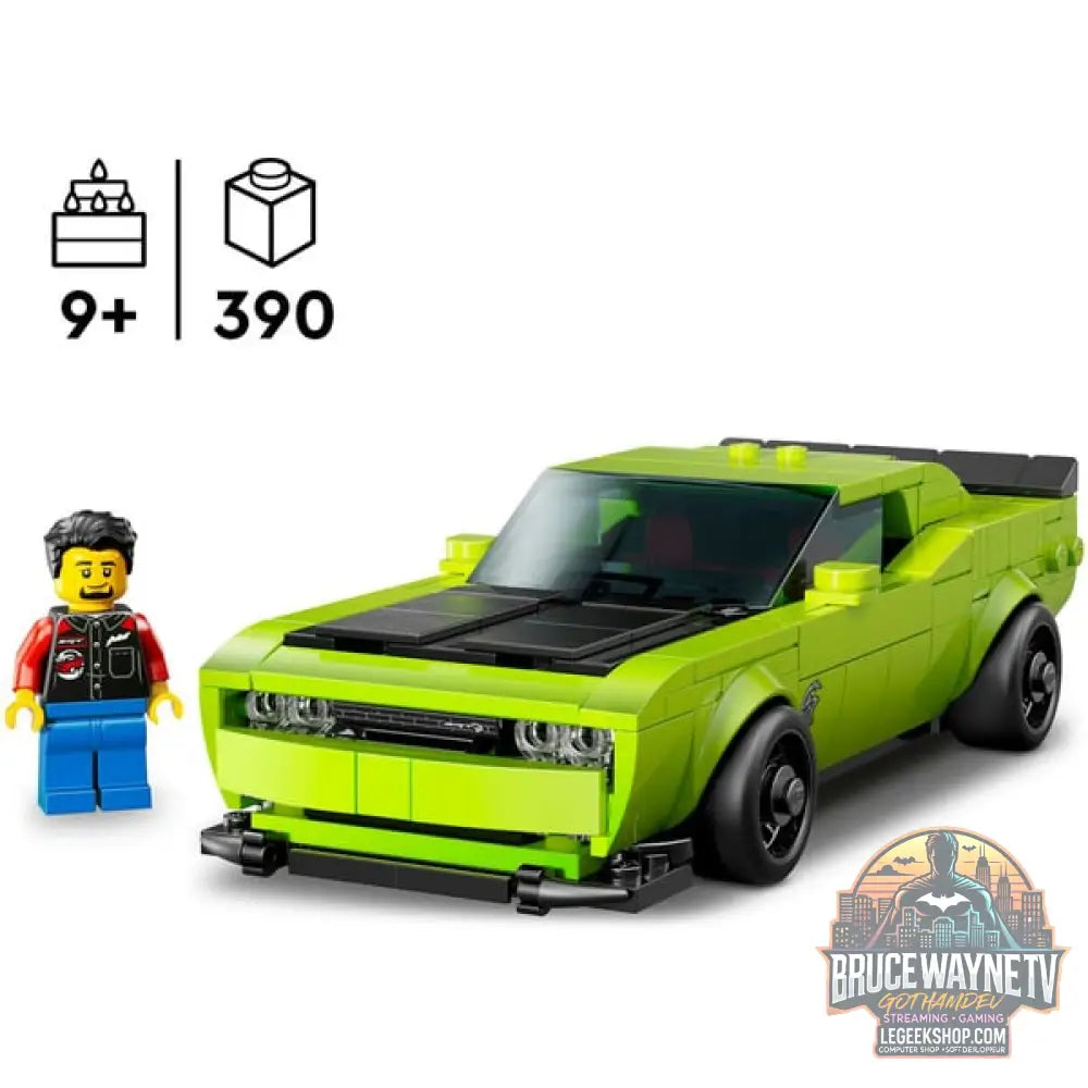 LEGO 77237 Speed Champions Dodge Challenger SRT Hellcat Sportwagen, jeu de construction - LEGO - vue 3