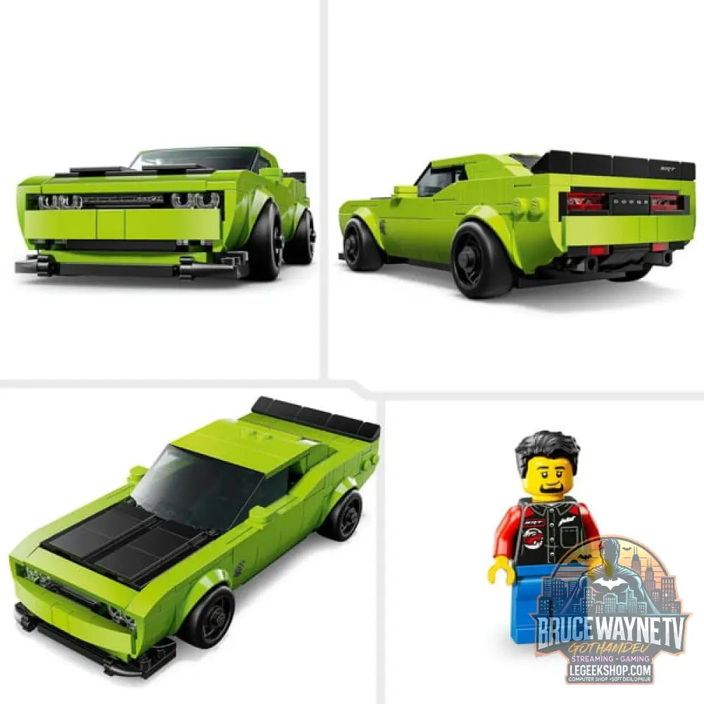 LEGO 77237 Speed Champions Dodge Challenger SRT Hellcat Sportwagen, jeu de construction - LEGO - vue 5
