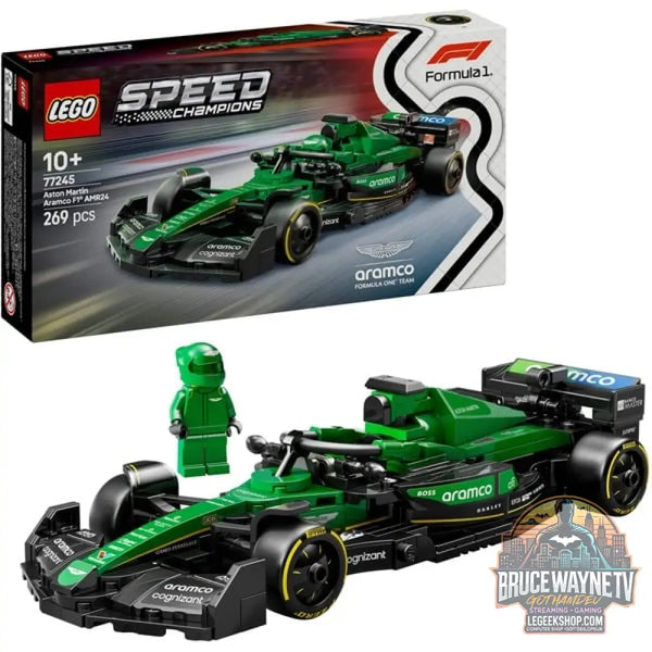 LEGO 77245 Speed Champions Aston Martin Aramco F1 AMR24 Rennauto, jeu de construction - LEGO