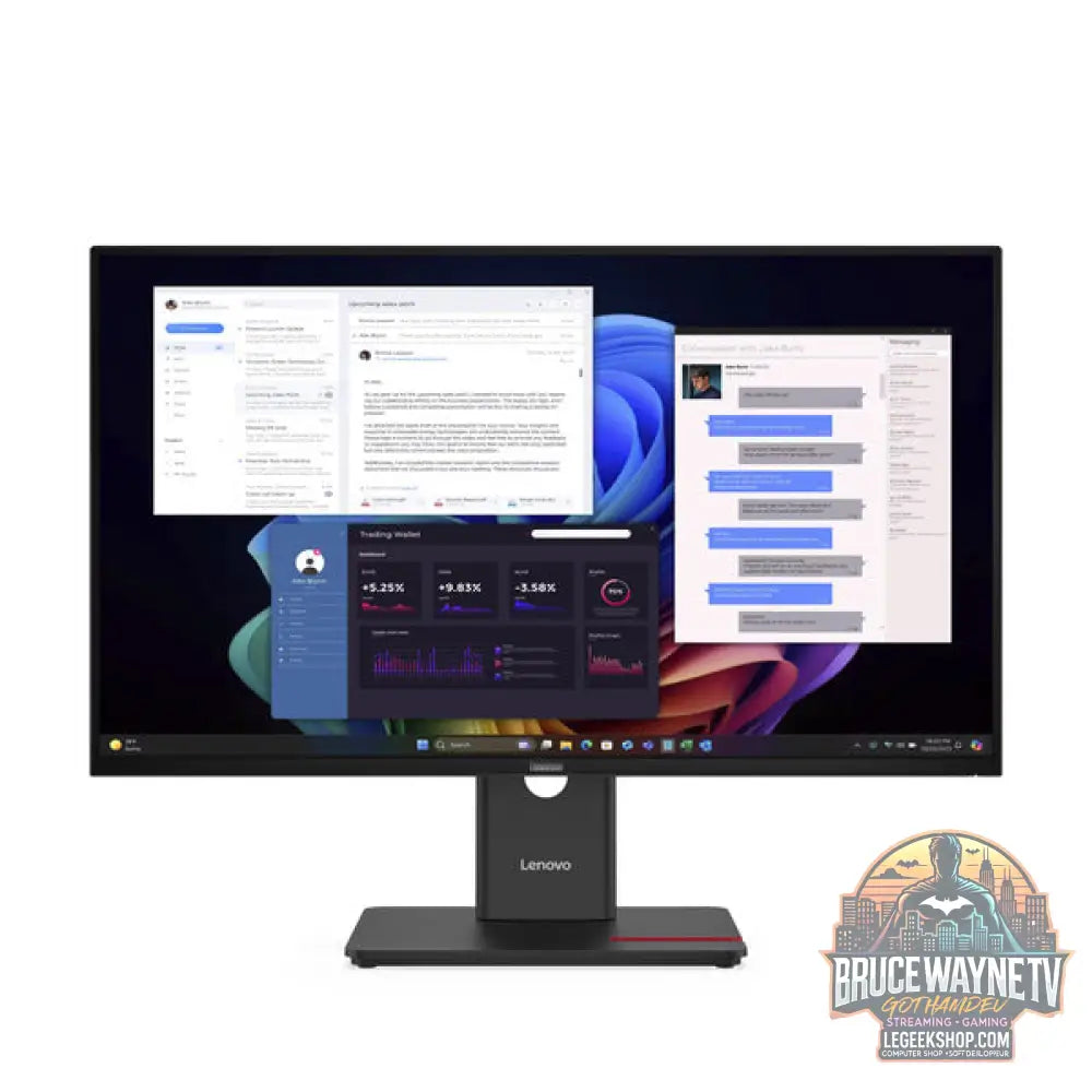 Lenovo ThinkVision T27UD-40 27" 3840 × 2160 px IPS 60 Hz - Lenovo - vue 2