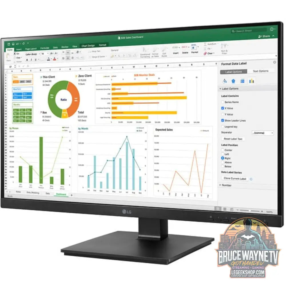 LG 27BN65Q-B 27" QHD/WQHD IPS 75 Hz - LG - vue 3