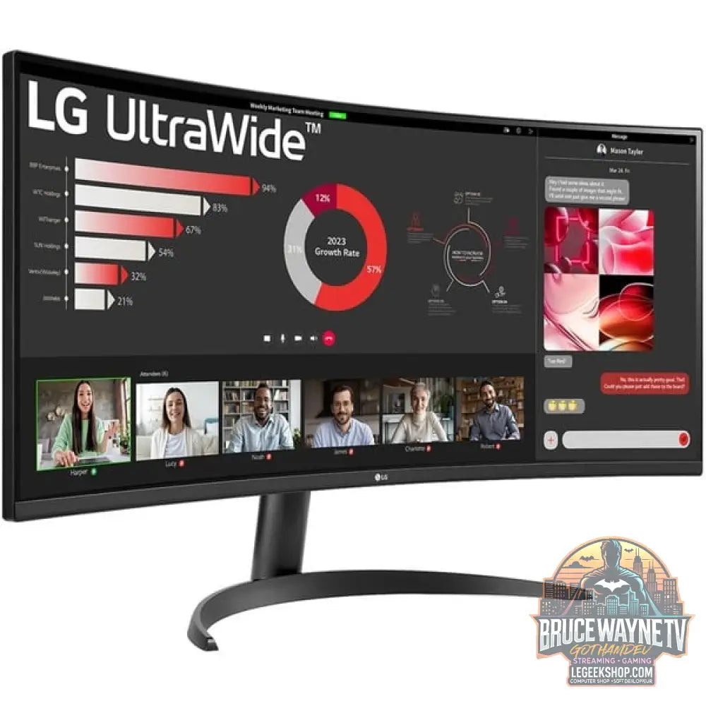LG 34WR50QK-B 34" QHD/WQHD VA 100 Hz - LG - vue 2