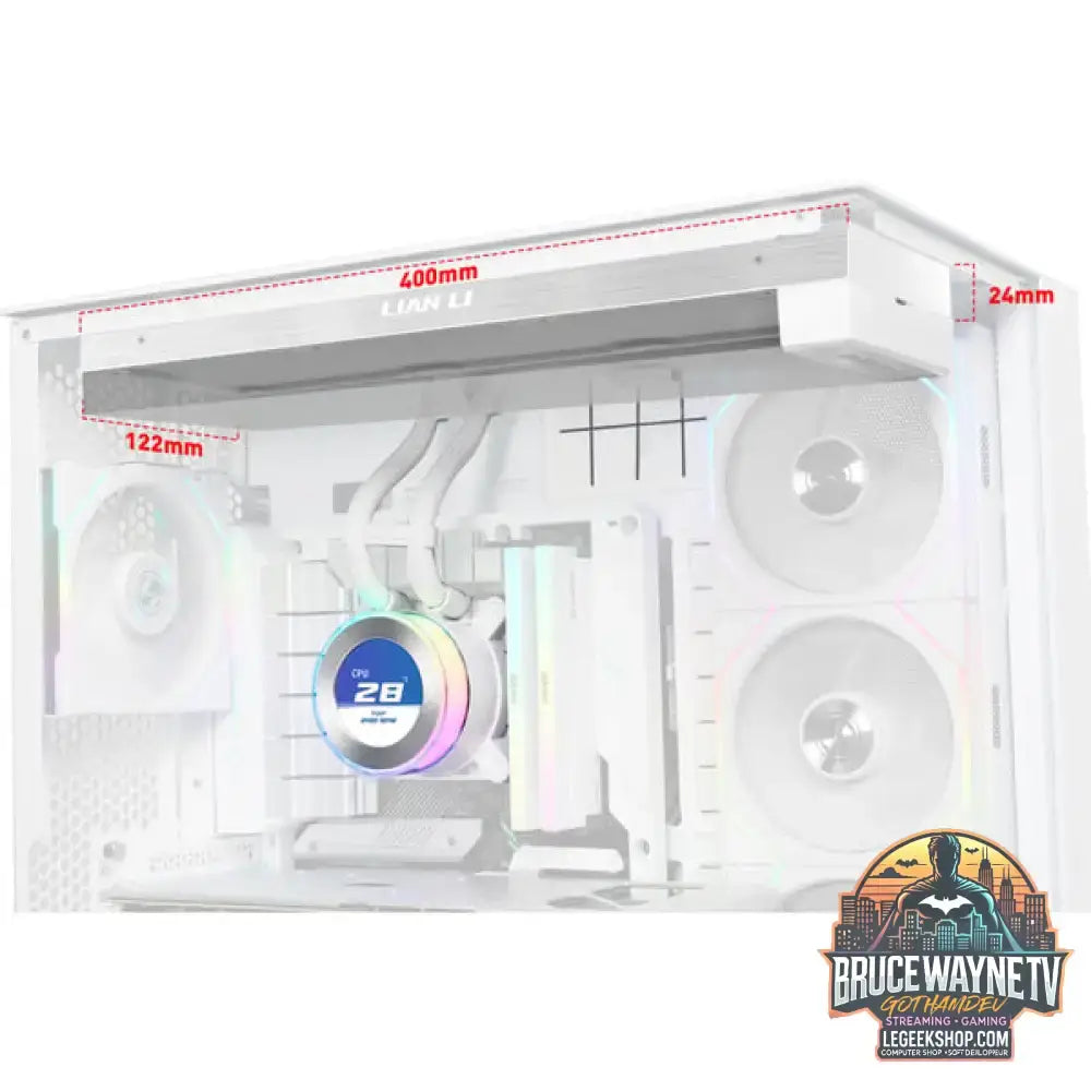Lian Li HydroShift II LCD-C 360N, Wasserkühlung weiß - Lian Li - vue 3