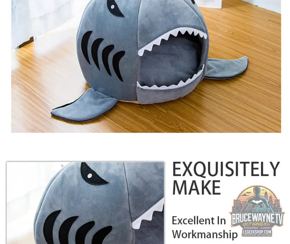 Lit Requin Animaux Chien Chat Niche Douillet Confortable - Lit Animaux