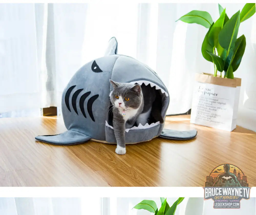 Lit Requin Animaux Chien Chat Niche Douillet Confortable - Lit Animaux
