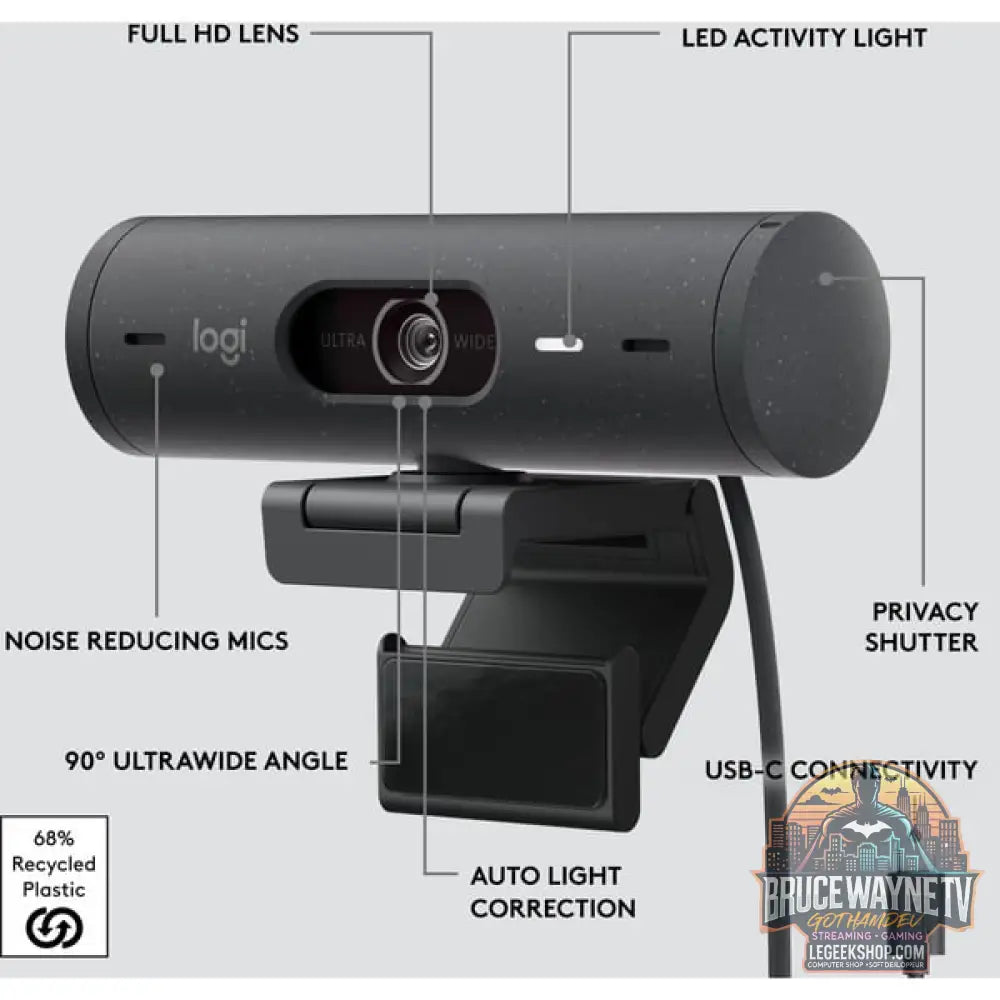 Logitech Brio 500, webcam - Logitech - vue 17