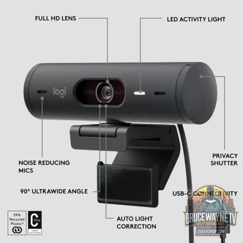 Logitech Brio 500, webcam - Logitech - vue 8