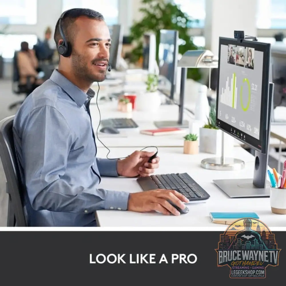 Logitech C920S HD Pro, webcam - Logitech - vue 2