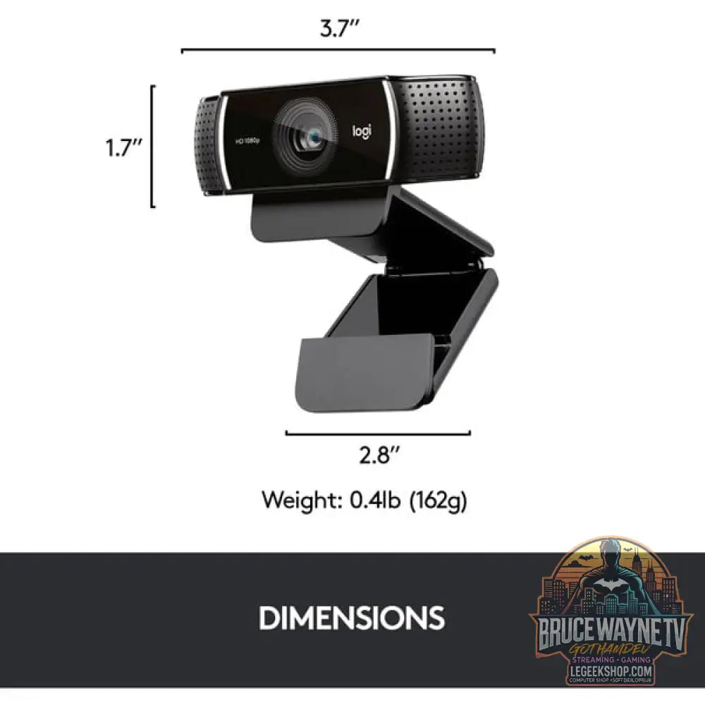 Logitech C922 Pro Stream, webcam - Logitech - vue 7