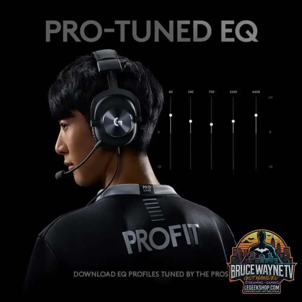 Logitech G PRO X Headset, casque gaming - vue 8