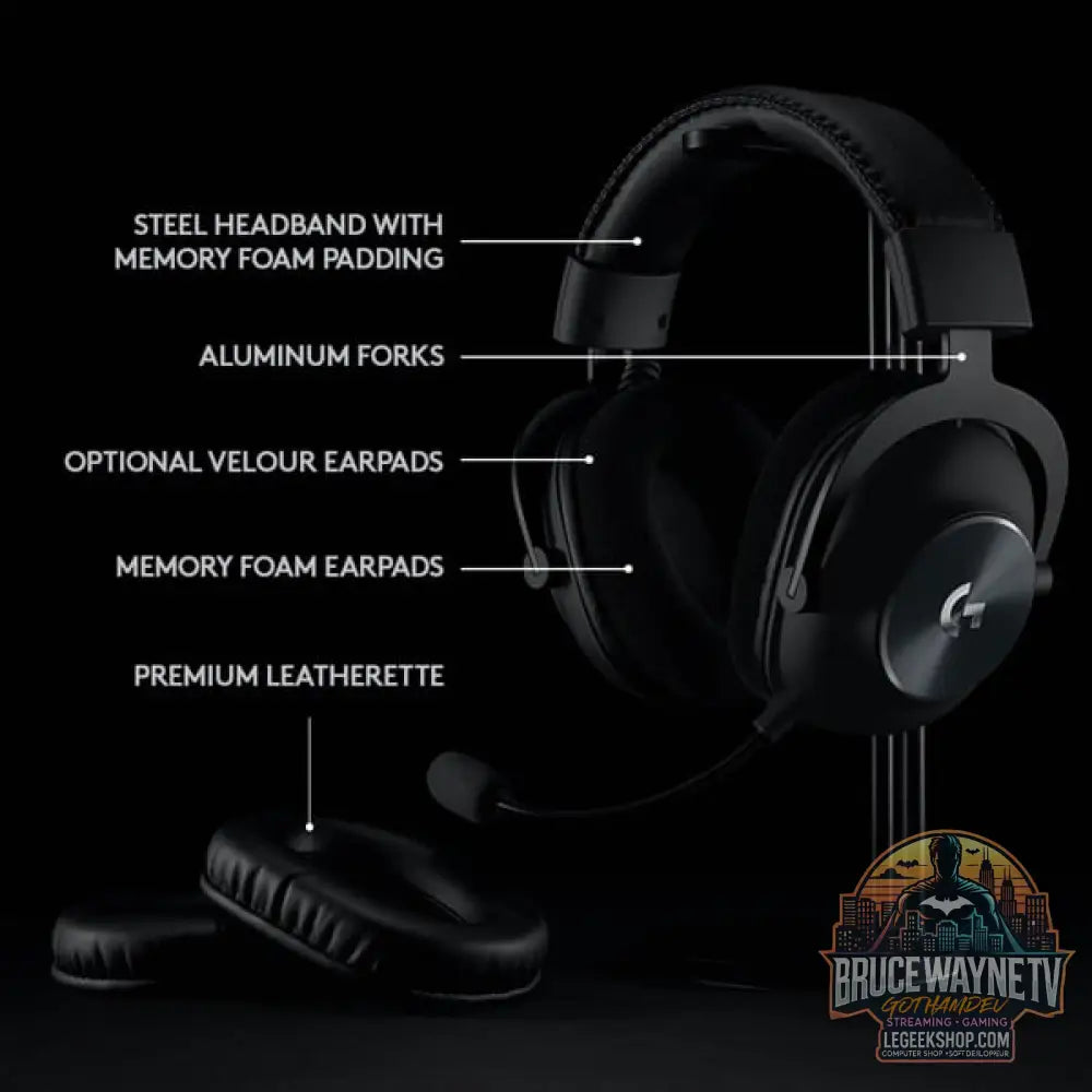Logitech G PRO X LIGHTSPEED, casque gaming - vue 6