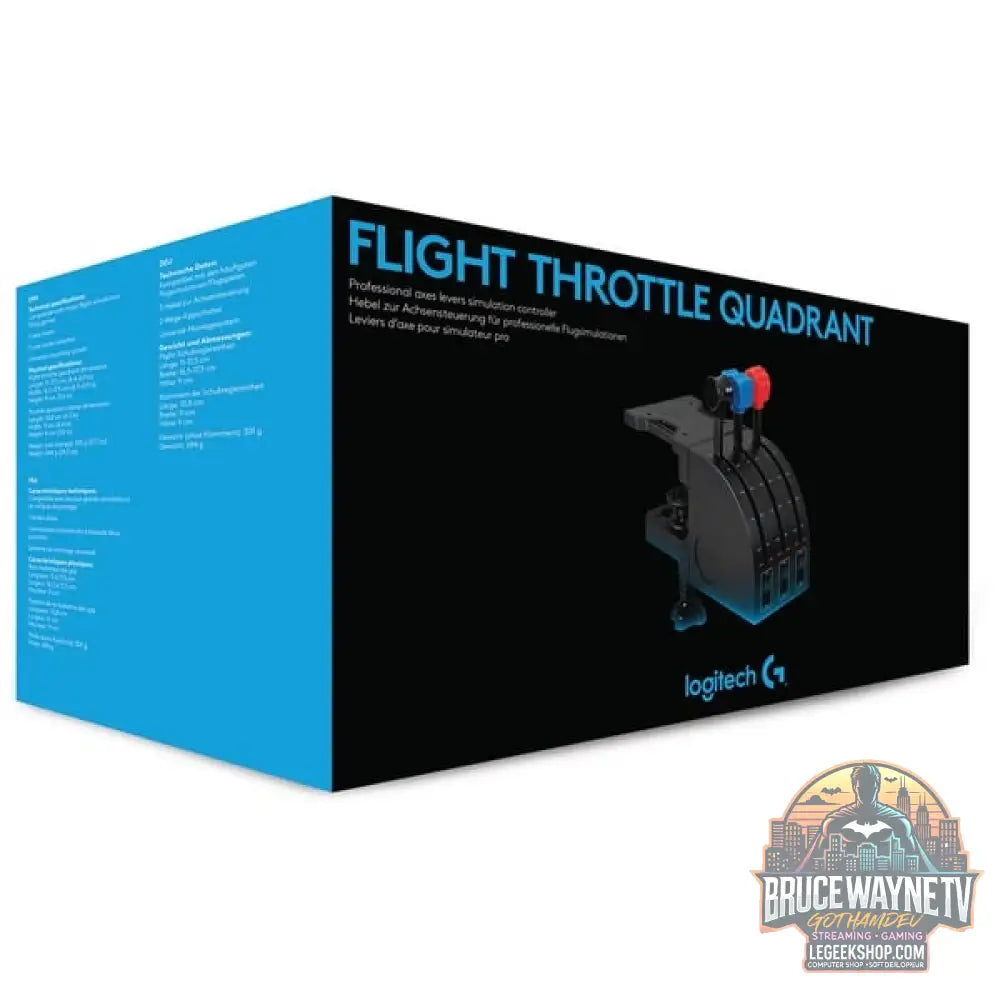 Logitech G Saitek PRO Flight Throttle Quadrant, Schubregler - Logitech - vue 7