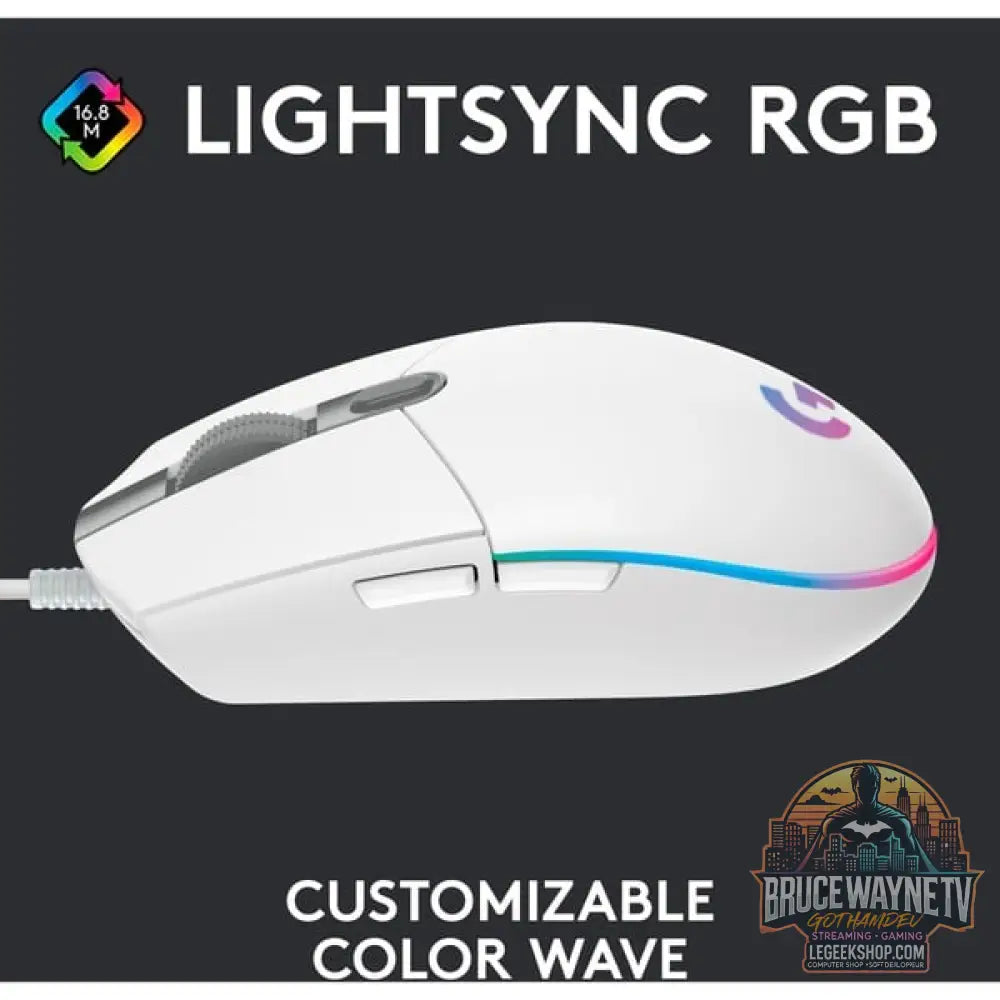 Logitech G203 LIGHTSYNC, souris gaming - vue 2