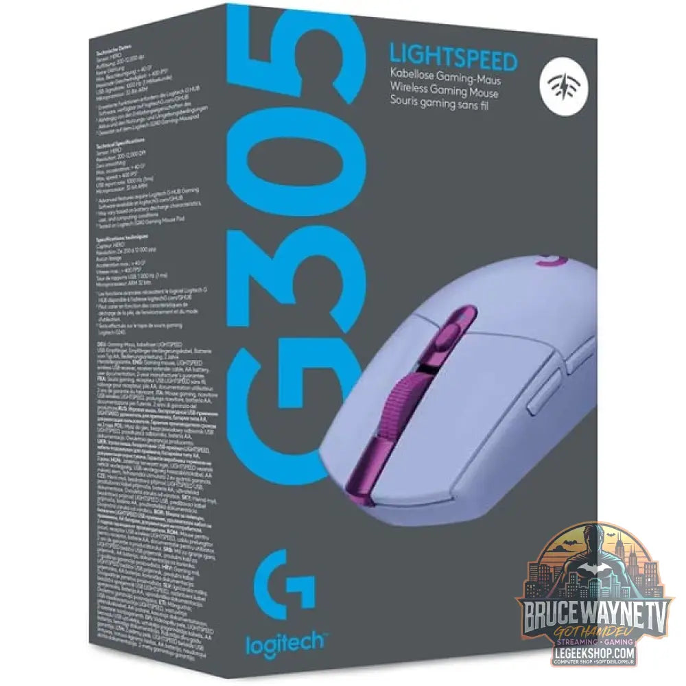 Logitech G305 LIGHTSPEED Gaming, souris gaming - vue 10