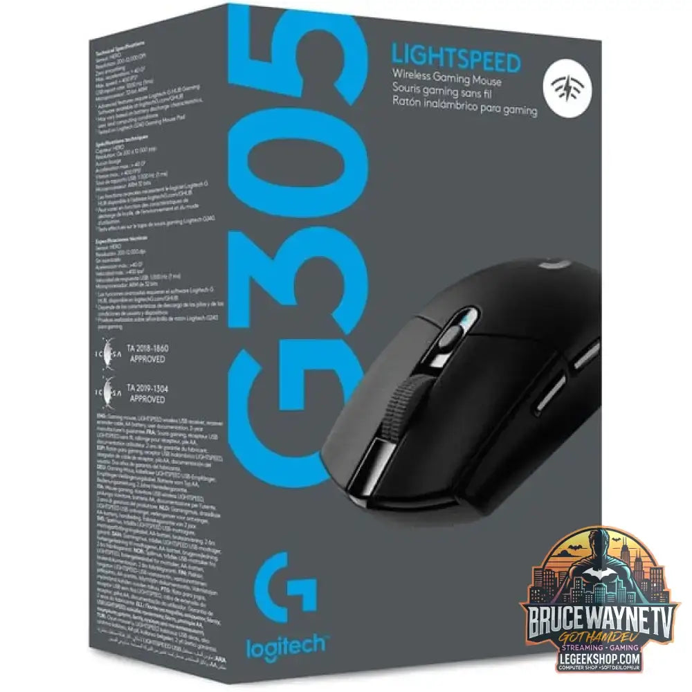 Logitech G305 LIGHTSPEED Gaming, souris gaming - vue 10