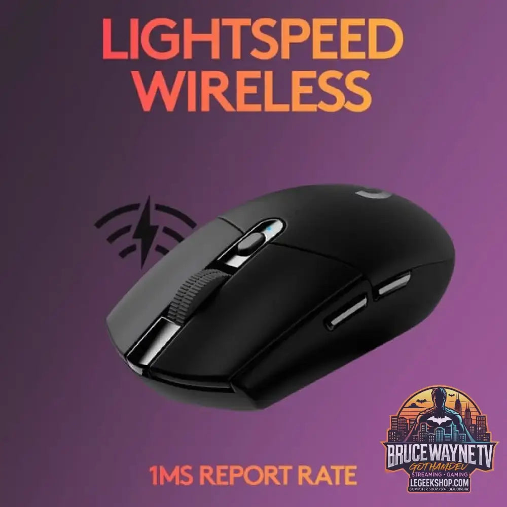 Logitech G305 LIGHTSPEED Gaming, souris gaming - vue 3