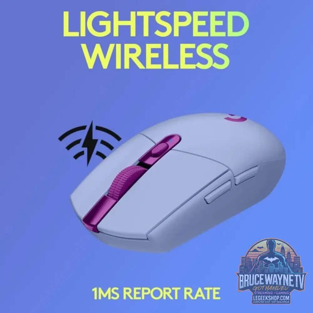 Logitech G305 LIGHTSPEED Gaming, souris gaming - vue 3