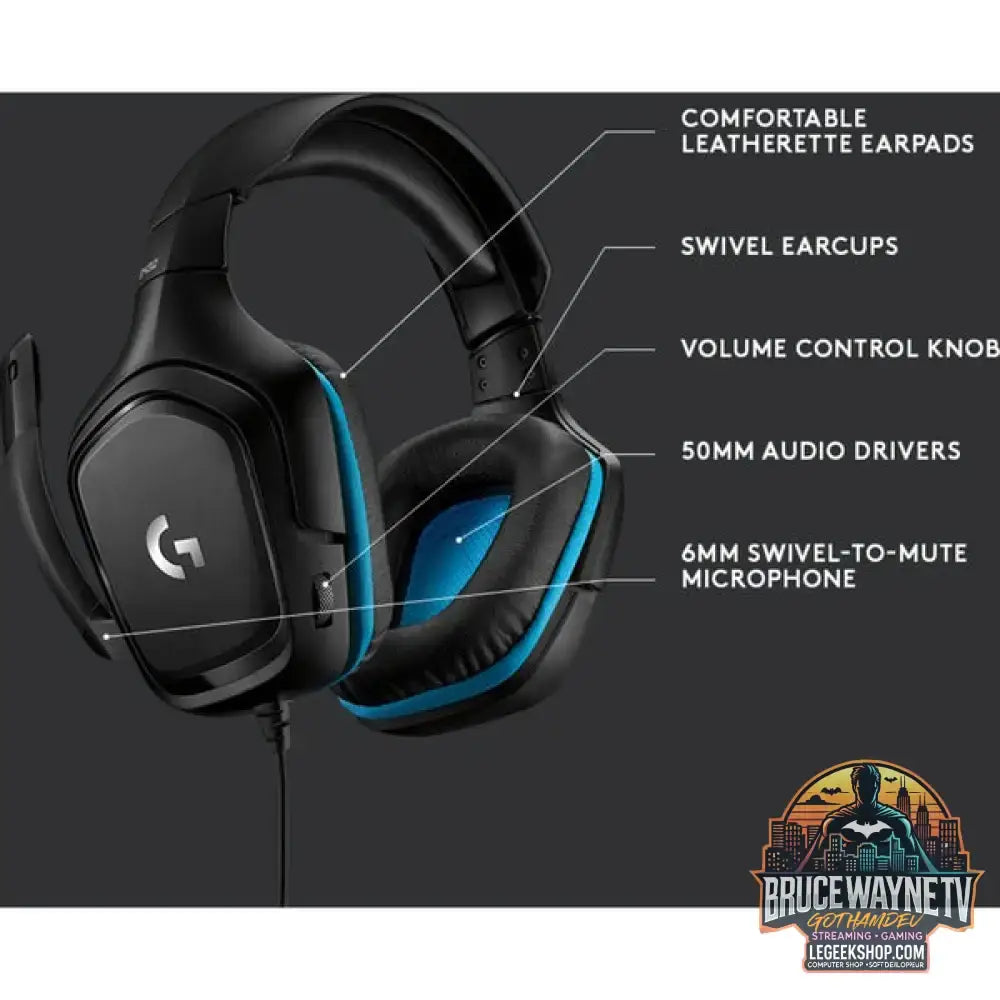 G432 Gaming Headset - Logitech - vue 10