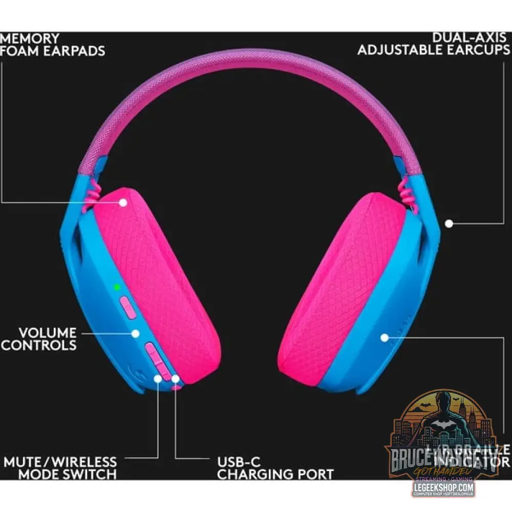 Logitech G435 LIGHTSPEED, casque gaming - vue 8