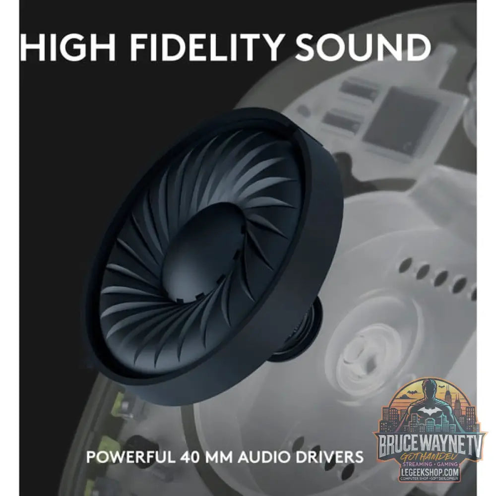 Logitech G435 LIGHTSPEED, casque gaming - vue 4