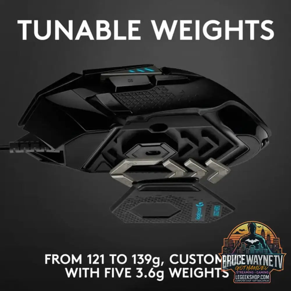 Logitech G502 HERO, souris gaming - vue 4