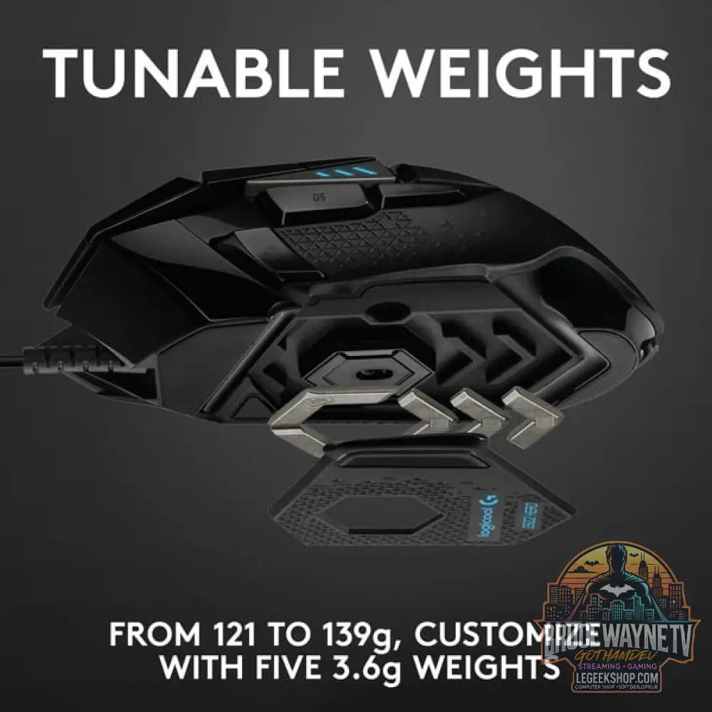 Logitech G502 HERO, souris gaming - vue 4