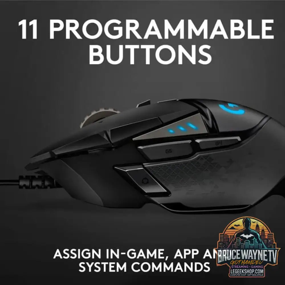 Logitech G502 HERO, souris gaming - vue 5