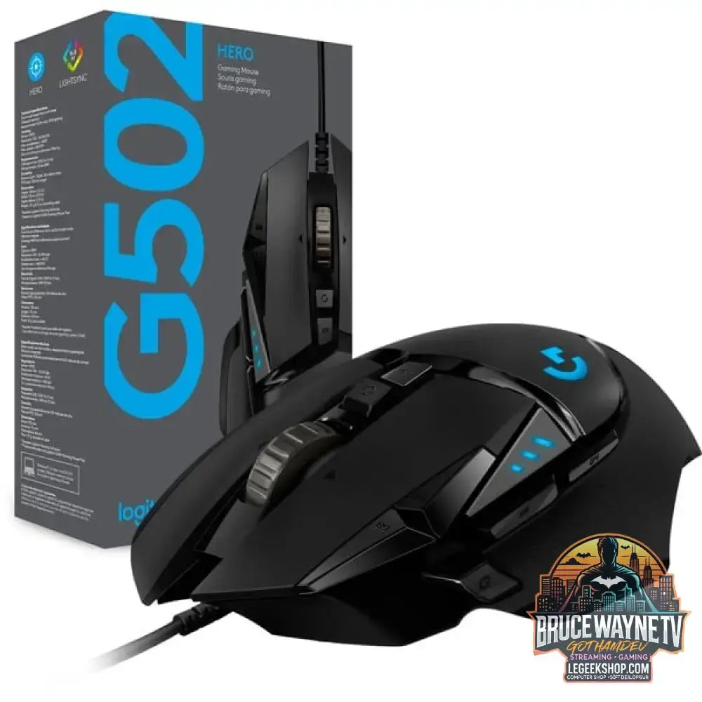 Logitech G502 HERO, souris gaming - vue 10