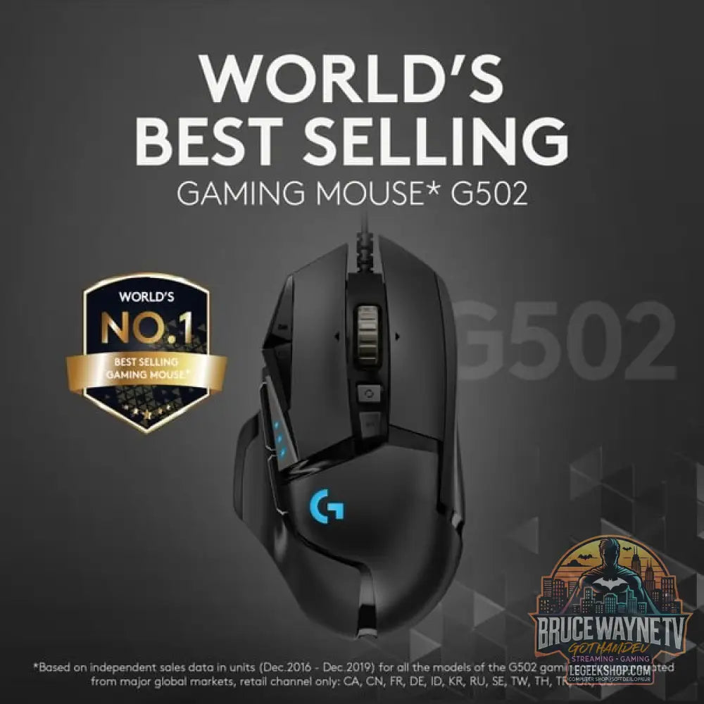 Logitech G502 HERO, souris gaming - vue 2