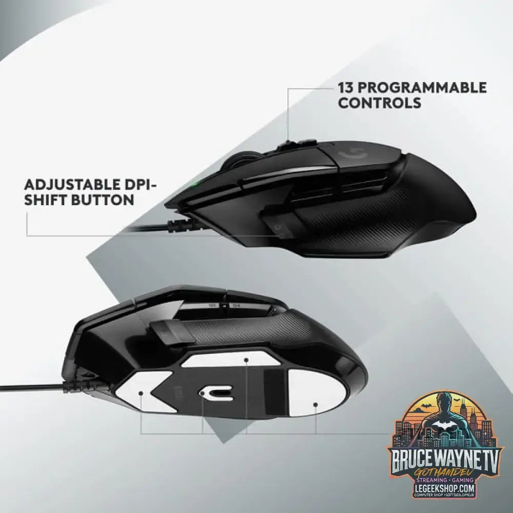 Logitech G502 X, souris gaming - vue 5