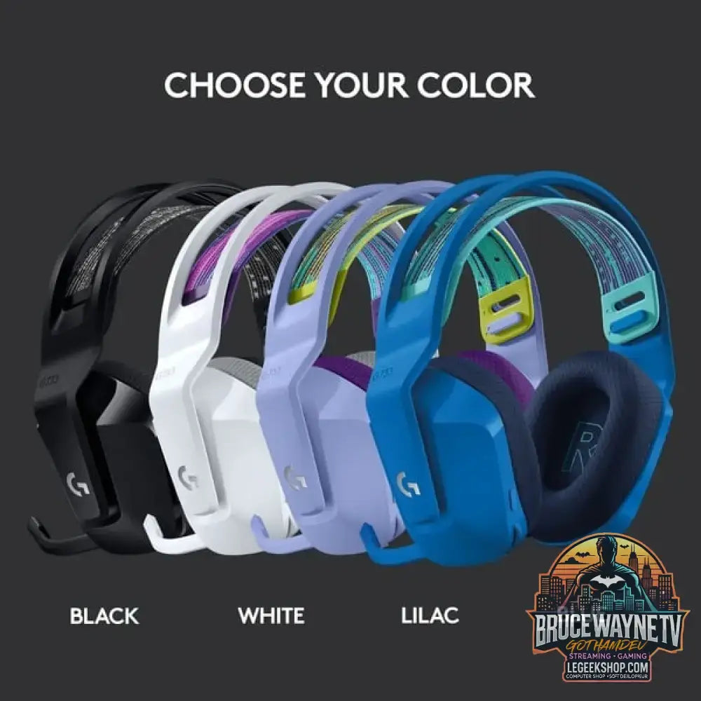 Logitech G733 LIGHTSPEED, casque gaming - vue 7