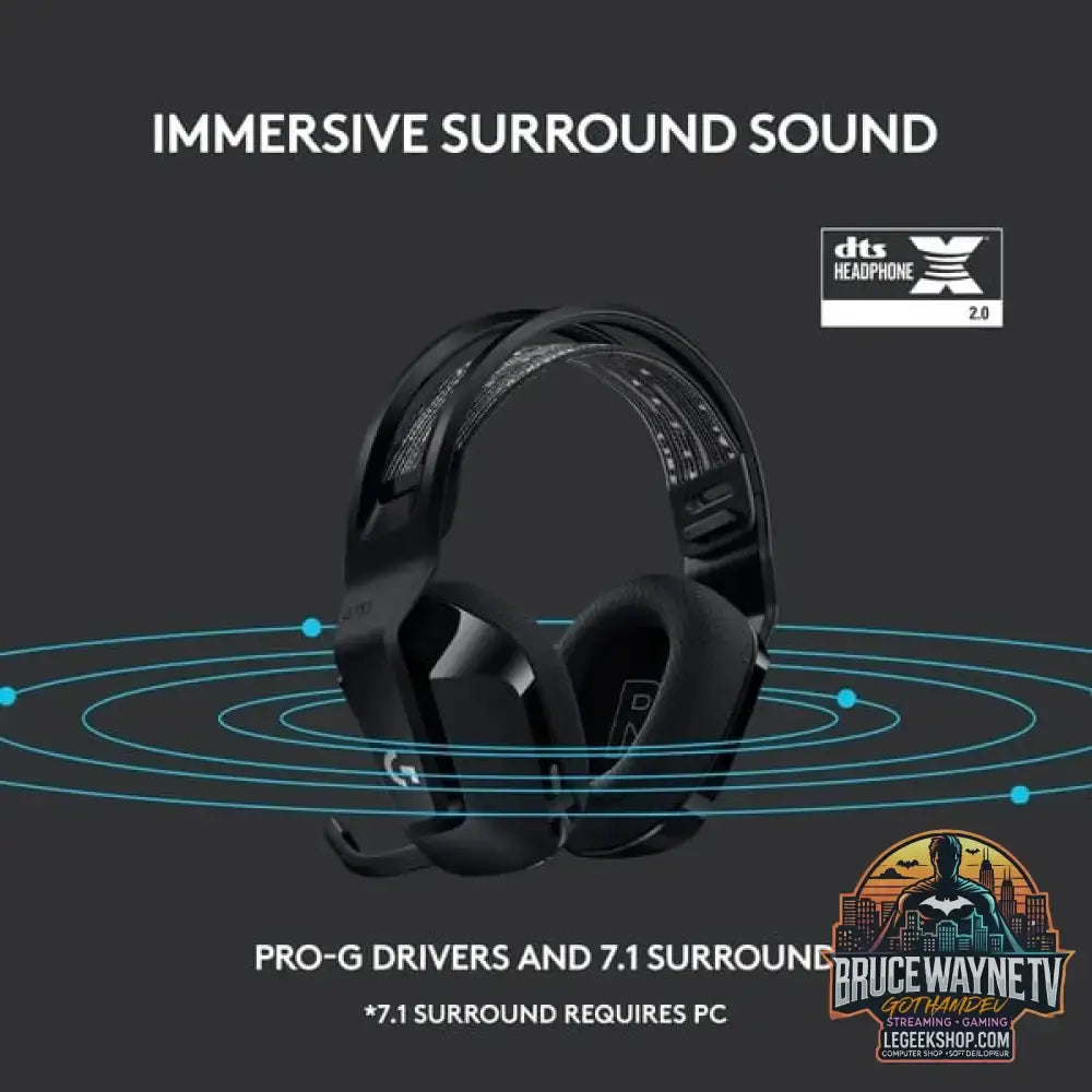 Logitech G733 LIGHTSPEED, casque gaming - vue 9