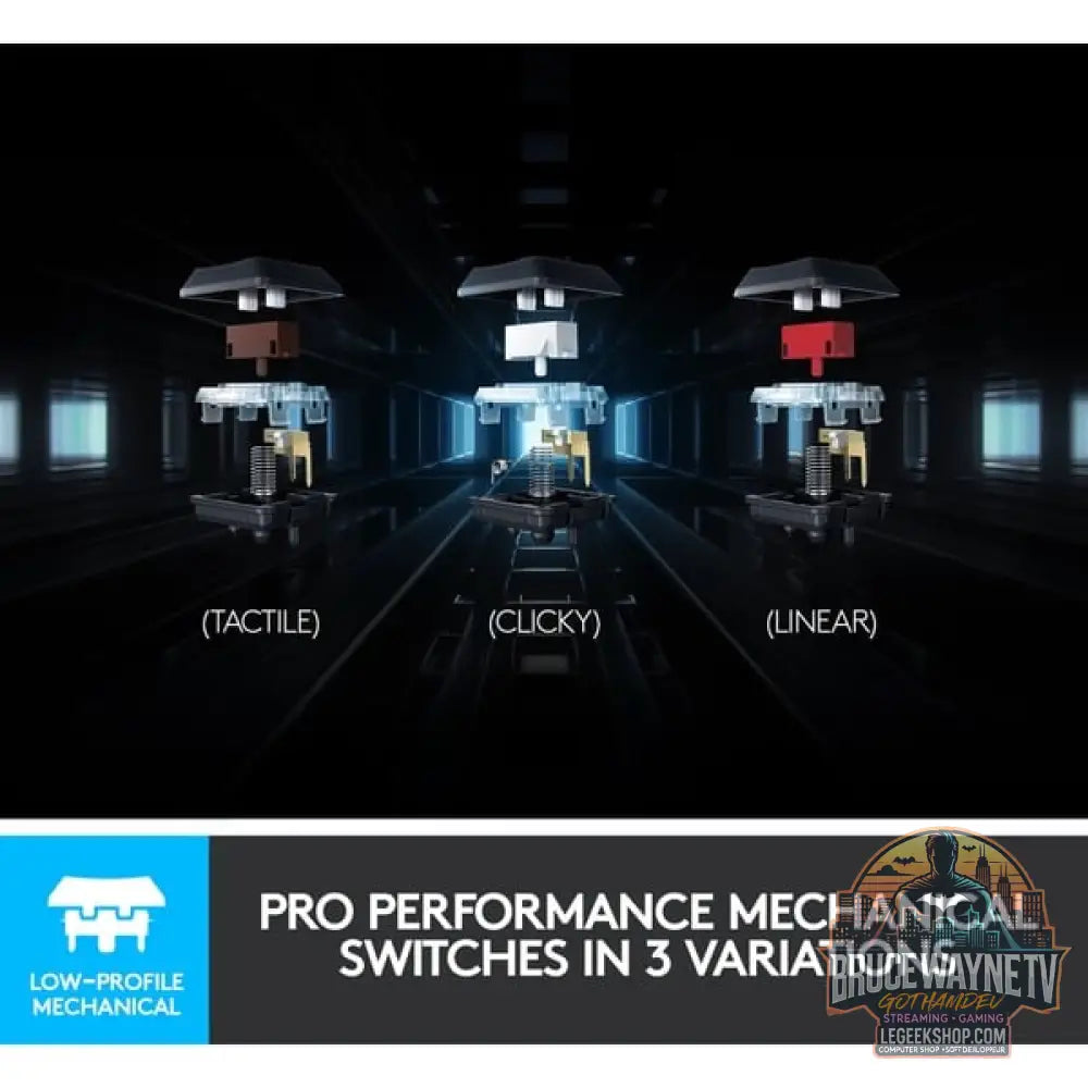 Logitech G915 LIGHTSPEED, clavier gaming - vue 4