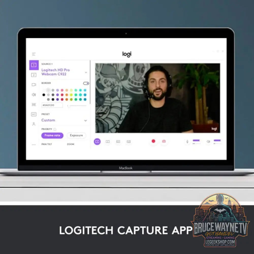 Logitech HD Pro, webcam C920 - Logitech - vue 8